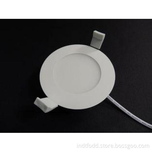 High Efficiency 6W Slim Round Led recessed panel lights Wit
